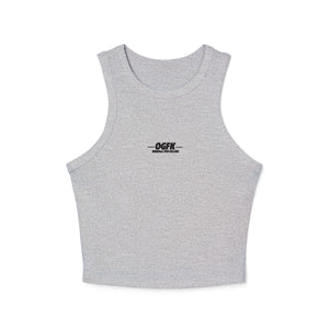OGFK Women's Micro Rib Racer Tank Top
