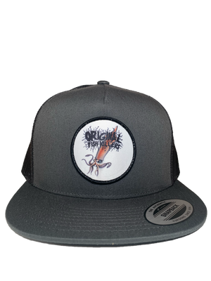 SQUID KILLER TRUCKER HAT- GREY