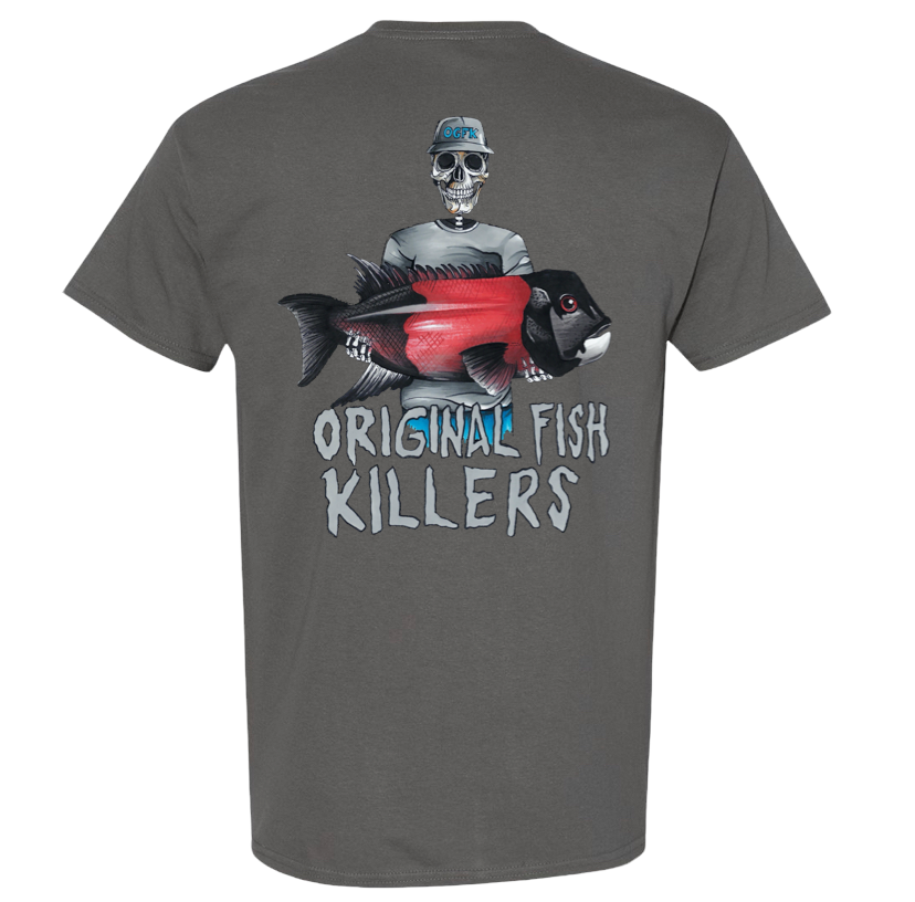 YOUTH SHEEPHEAD SLAYER TEE- CHARCOAL GREY
